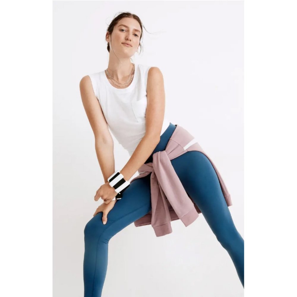 Madewell NWT Form High Rise Legging Extra Large in Blue Hematite